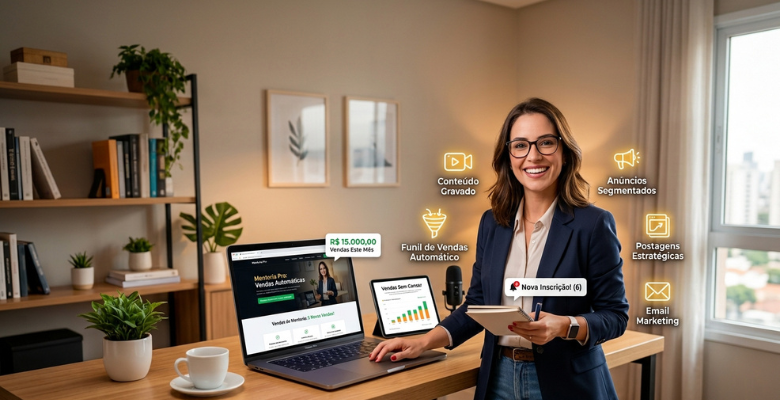 Vender Mentoria Sem Lives e Webinários